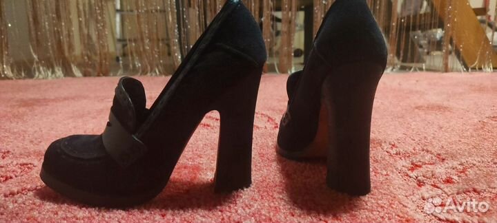 Туфли женские 36 размер натуральная замша Италия