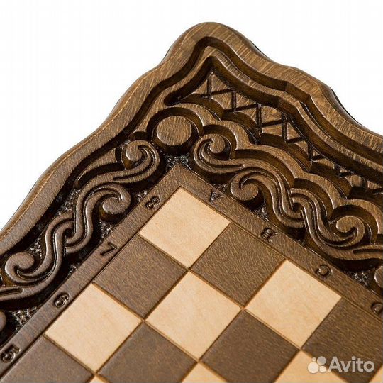 Шахматы и нарды резные Вермион 30 х 38 см бук Армения 62730