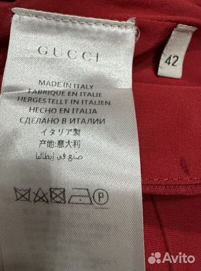 Юбка красная gucci Оригинал 42-44 размер