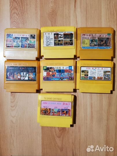 Картриджи TV game famicom dendy