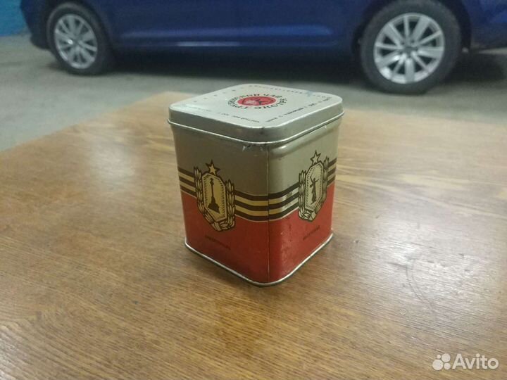 Редкая коллекционная банка из под чая СССР