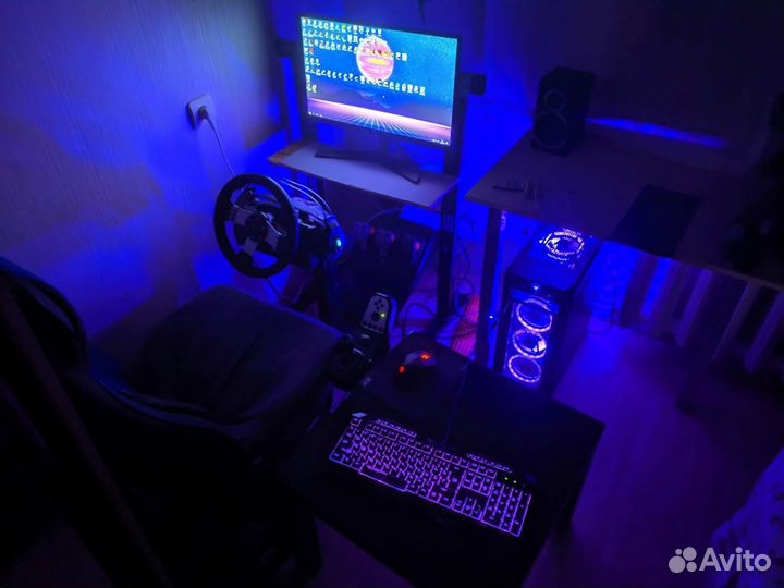 Logitech G27+кокпит+стойка для монитора
