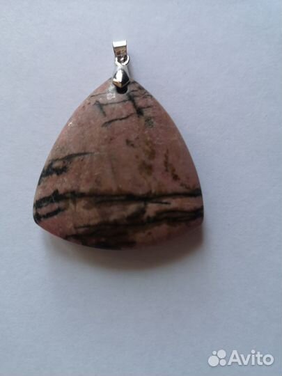 Родонит. Подвески-кабошоны