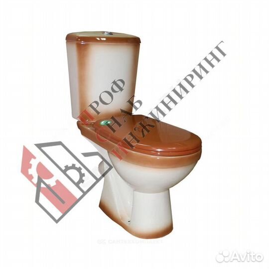 Унитаз-компакт косой выпуск нижний подвод 2/реж с