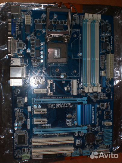 Материнская плата gigabyte GA-B75-D3V 1155 xeon
