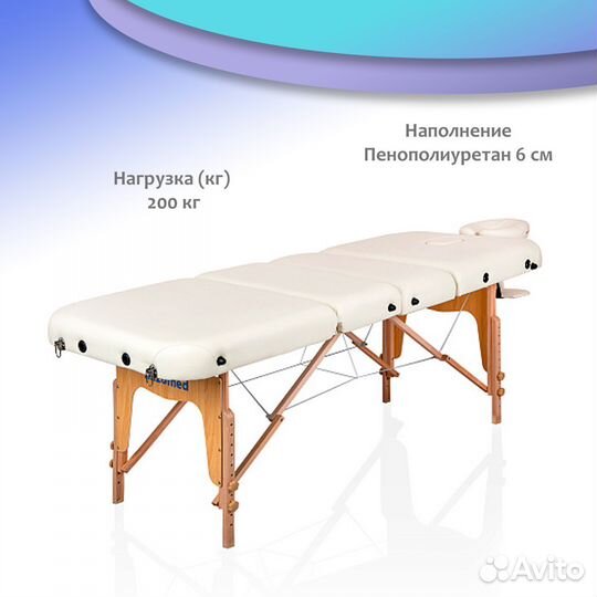 Массажный складной стол Mizomed Premium 83