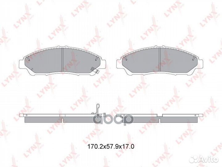 Колодки тормозные передние перед BD3436 LYN