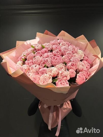 Свежие пионы букет для королевы