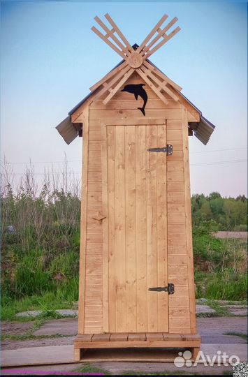 Дачный туалет деревянный