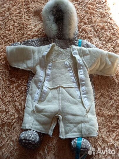 Комбинезон зимний-демисезонный 68 см