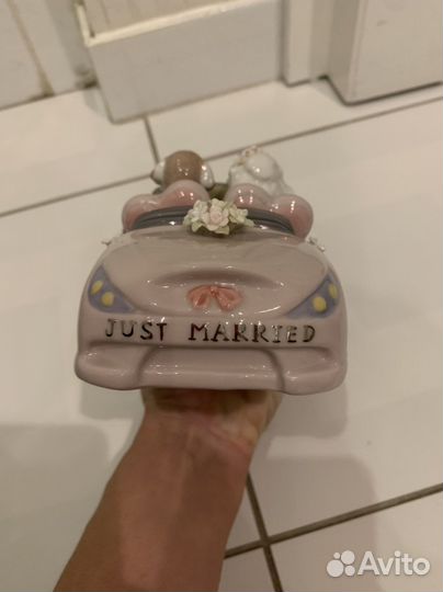 Керамические собачки музыкальная машинка