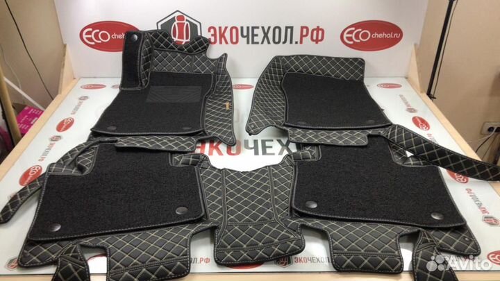 3D Коврики Lexus LS из Экокожи