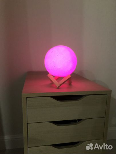 Настольный ночник светильник Луна 15 см