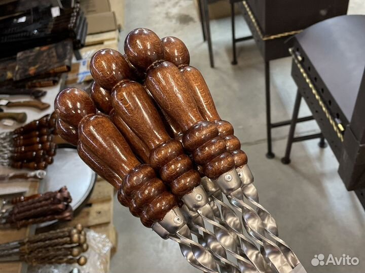 Шампура с деревянной ручкой 40см