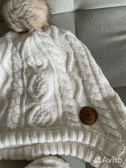 Комплект шапка и варежки H&M 98/104