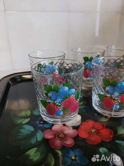 Стаканы граненые, фужеры, рюмки СССР