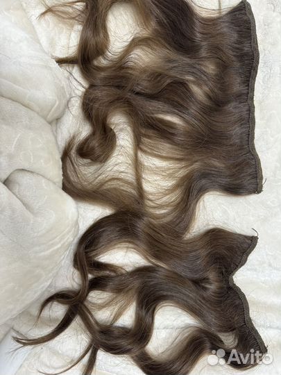 Волосы натуральные русые