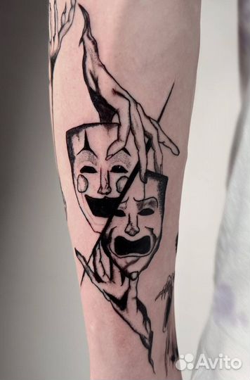 Аниме татуировки/ модель на тату
