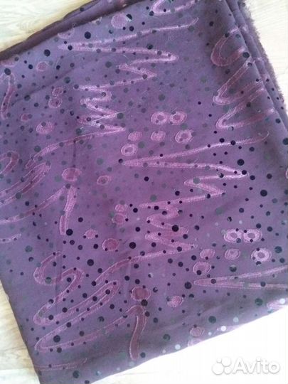 Ткань креп-шифон с пайетками Италия