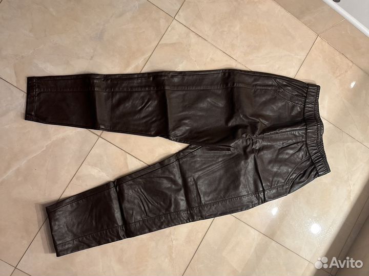 Брюки кожаные
