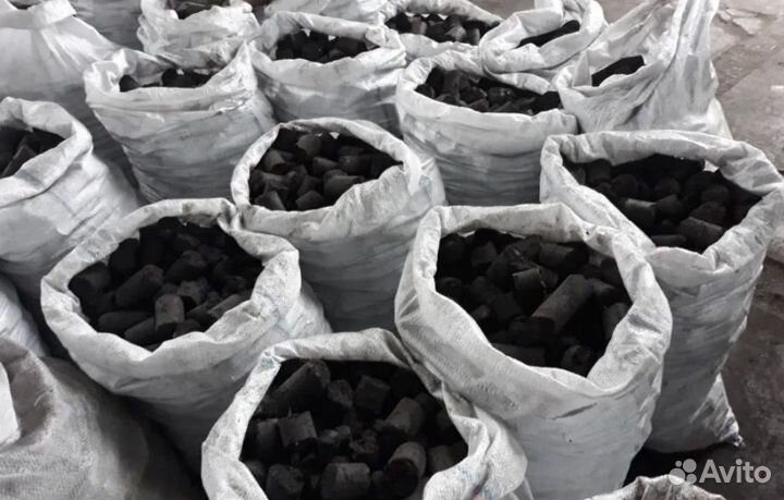 Древесный уголь оптом в сахарных мешках