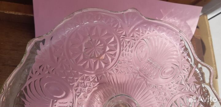 Ваза старинная для фруктов на ножке СССР