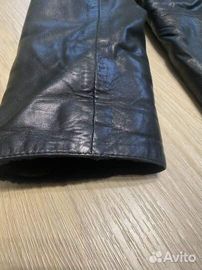 Дублёнка Куртка мужская зимняя кожаная