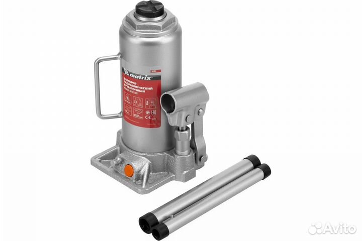 Домкрат бутылочный 10т 230-460мм Matrix/50767