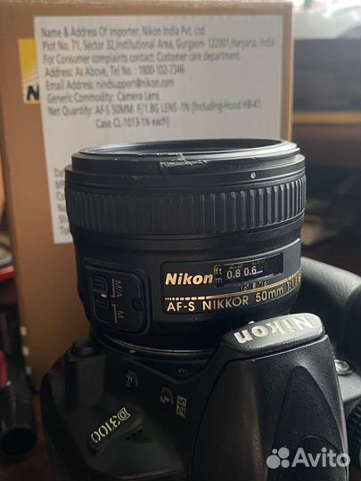 Объектив Nikon 50mm f 1 8g af s nikkor