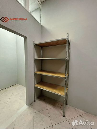 *Продается прочный стеллаж с фанерным настилом**
