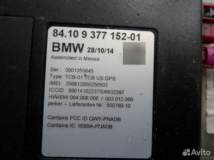 Блок управления Telematics BMW 3-Series F30 937715