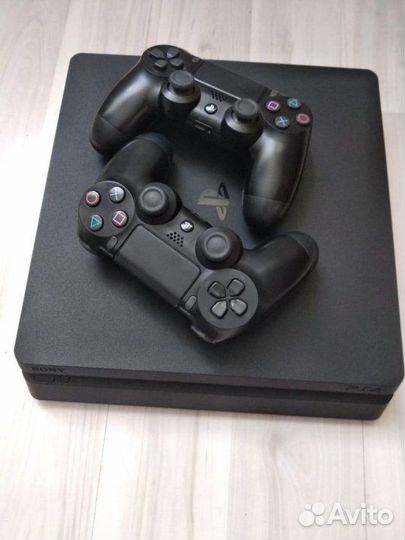 Sony playstation 4 slim 500gb +2геймпада
