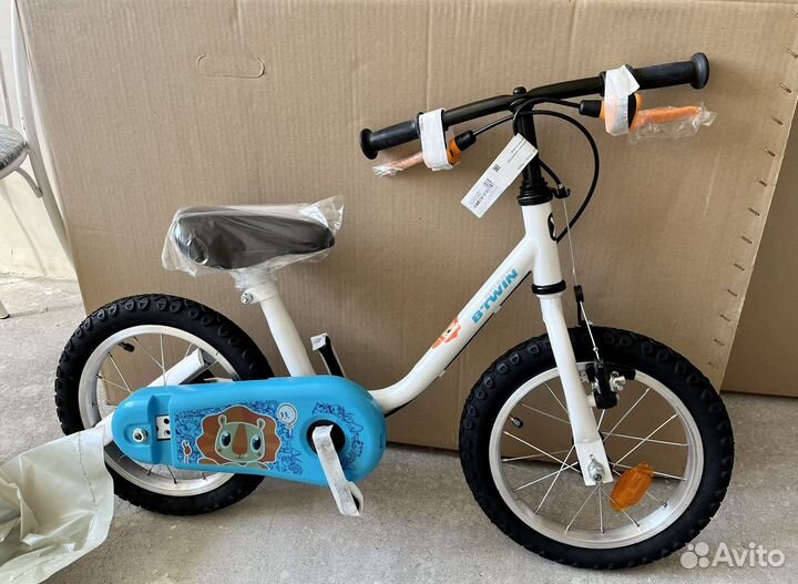 Детский велосипед 14 decathlon petit blue новый