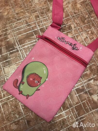 Сумочка с авокадо-котиком (+подарочки)