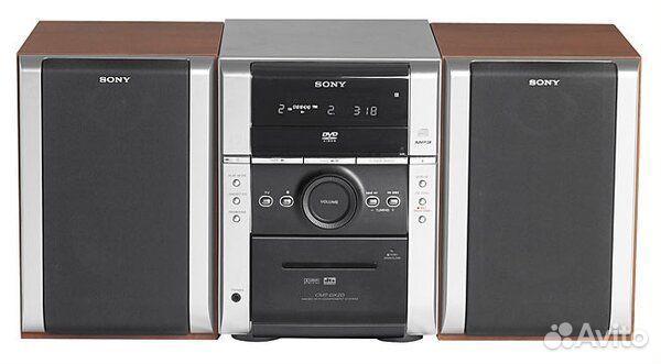 Музыкальный центр sony и колонка JVC