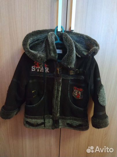 Дублёнка для мальчика 92