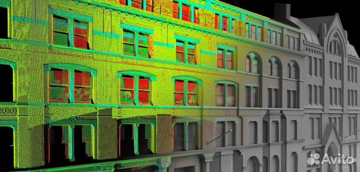 3D сканирование зданий, объектов, обмерные работы