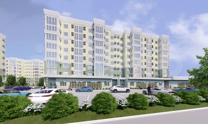 2-к. квартира, 64 м², 6/8 эт.