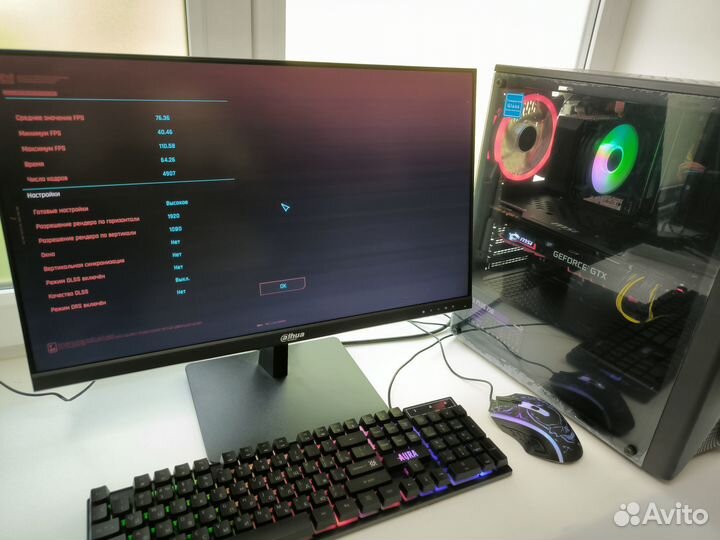 Мощный новый игровой i5/16/GTX1080Ti монитор 165Гц