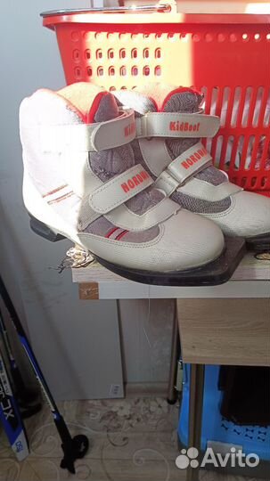 Лыжи детские с ботинками 36