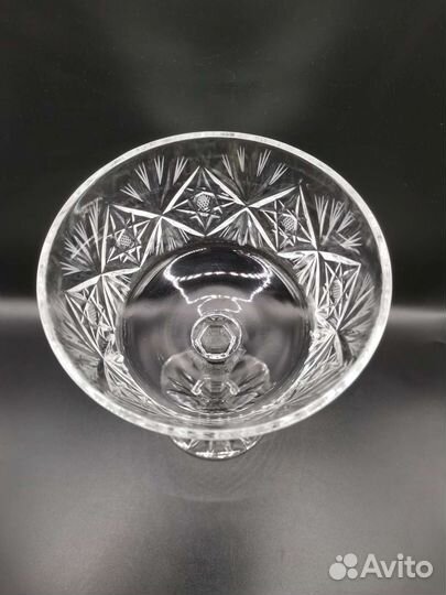 Ваза на ножке Конфетница Хрусталь СССР