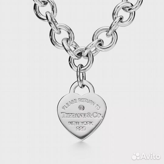 Tiffany колье с бриллиантом Оригинал Выкуп