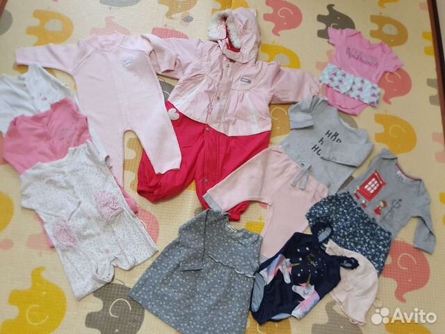 Комплект одежды для девочки, размер 74+
