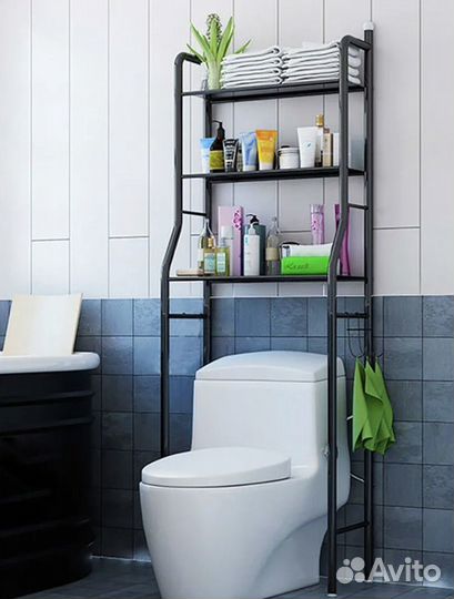 Стеллаж металлический для ванной комнаты