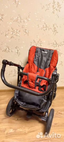 Коляска 2 в 1 Babyton Rocky Grey-Red 52