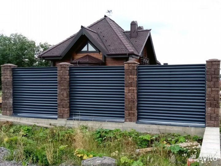 Металлический забор жалюзи Royal и Забор Rancho