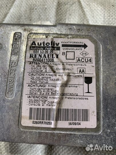 Блок SRS renault megane 2