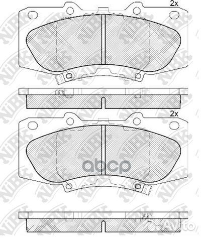 Колодки тормозные дисковые передние NiBK PN0548
