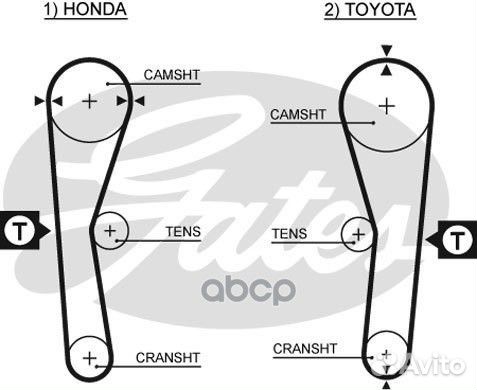 Ремень грм Toyota Carina/Corolla 5027 Gates