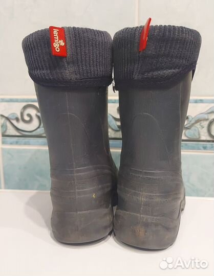 Сапоги резиновые зимние детские Lemigo, р. 22-23